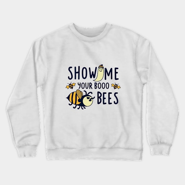 Boo Bees Crewneck Sweatshirt by BukovskyART